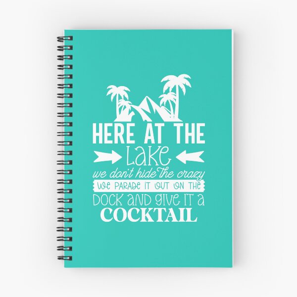 Item preview, here at the Lake We Don’t Hide the Crazy – Dock Cocktail Lake Life Design designed and sold by EmeraldeaArt.