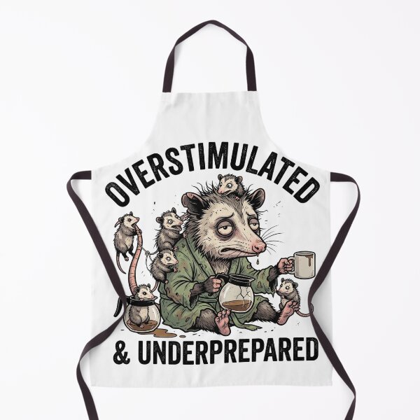 Item preview, Overstimulated & Underprepared Funny Opossum Mom designed and sold by kndcreative.