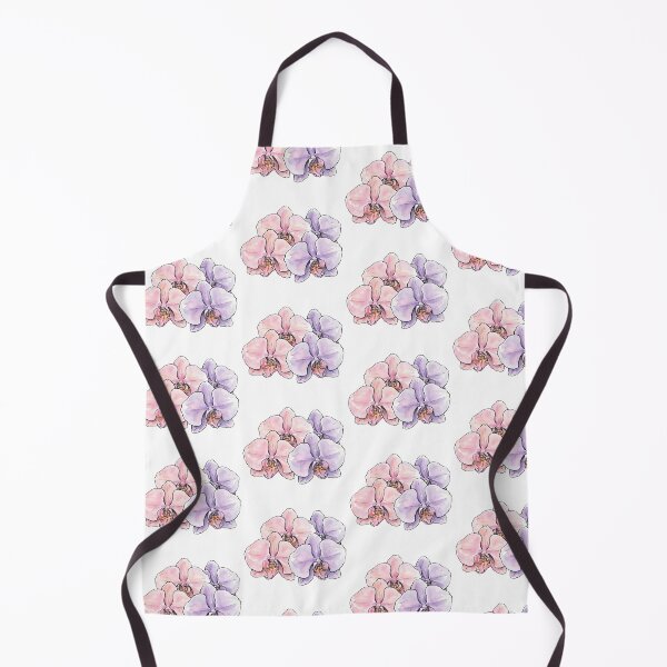 Item preview, Orchid Flowers Pink Purple Outlines Luminous designed and sold by Prints by Mat.
