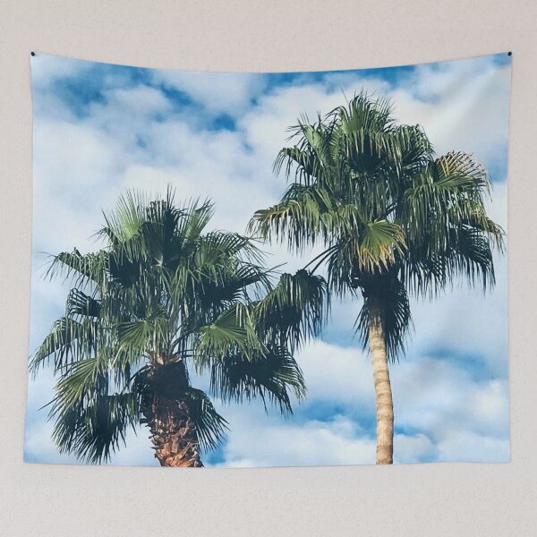 Item preview, Palm Trees In Sky With Big White Clouds designed and sold by DEC02.