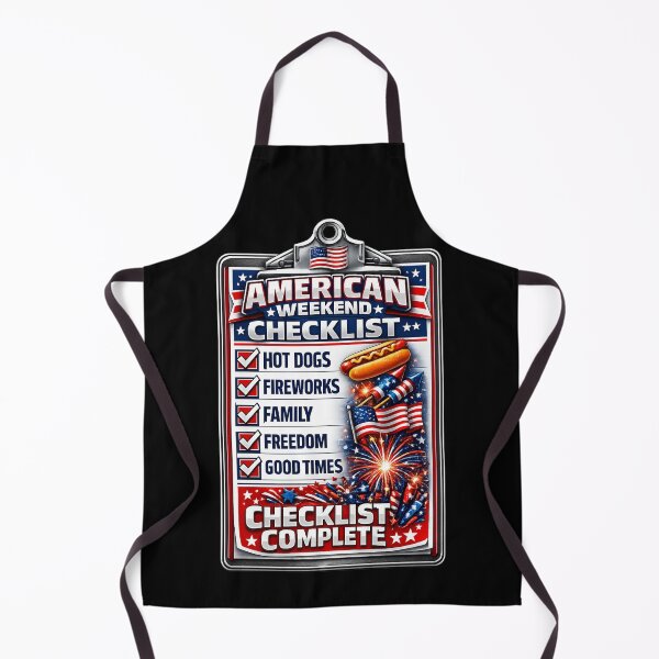 Item preview, American Weekend Checklist 4th of July Gift designed and sold by XYZ Studio.
