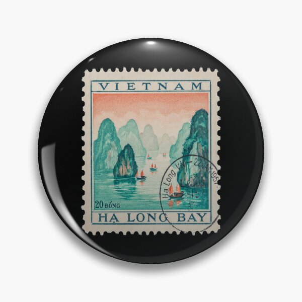 Item preview, Ha Long Bay Vietnam Coastal Postage Stamp Sticker designed and sold by stickercuffs.