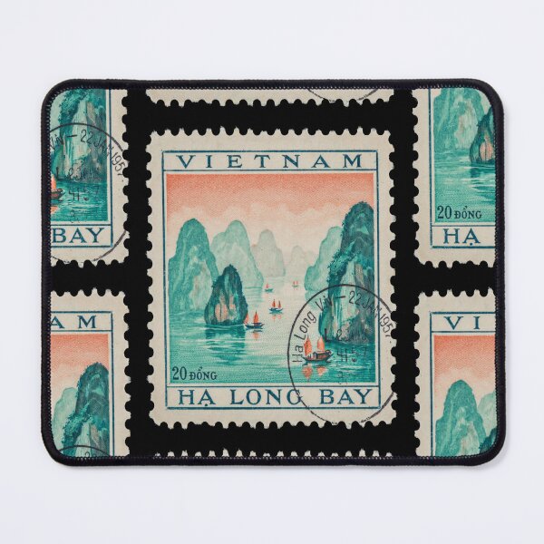 Item preview, Ha Long Bay Vietnam Coastal Postage Stamp Sticker designed and sold by stickercuffs.