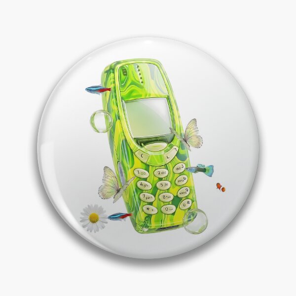 Item preview, Frutiger Aqua - Aero - 2000s telephone surrounded by fish and aquatic butterflies designed and sold by Pics'Elle Creations.