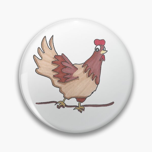 Item preview, Charles The Chicken - Hand Drawn Cartoon Farm Bird designed and sold by AJPrettyObscene.