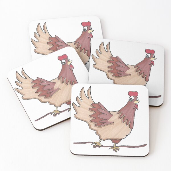 Item preview, Charles The Chicken - Hand Drawn Cartoon Farm Bird designed and sold by AJPrettyObscene.
