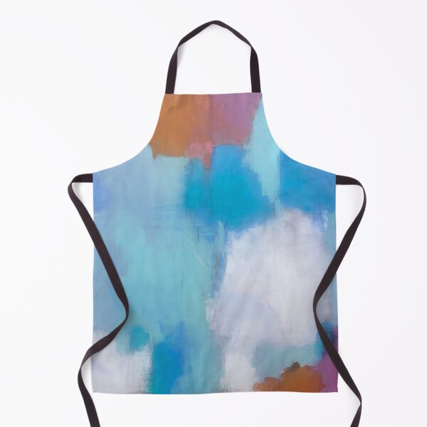 Item preview, Aqua, Blue And Creamy Cotton Clouds Abstract Art designed and sold by DEC02.