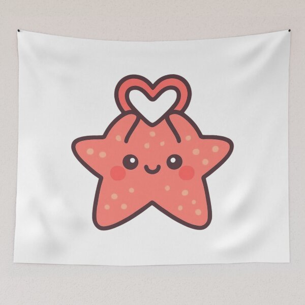 Item preview, Spread Love Starfish - Cute Ocean Kawaii Sticker designed and sold by foryouandyours.