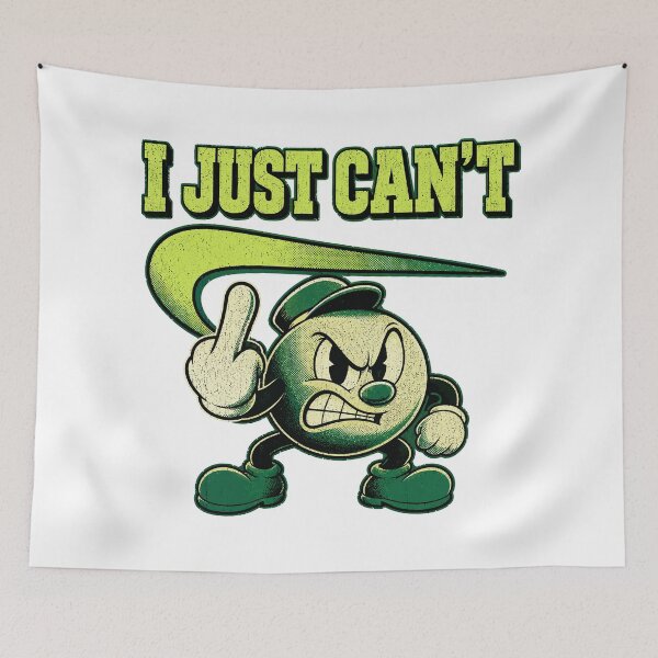 Item preview, Style with Upside-Down Swoosh and I just can't do it designed and sold by Artistikastore.