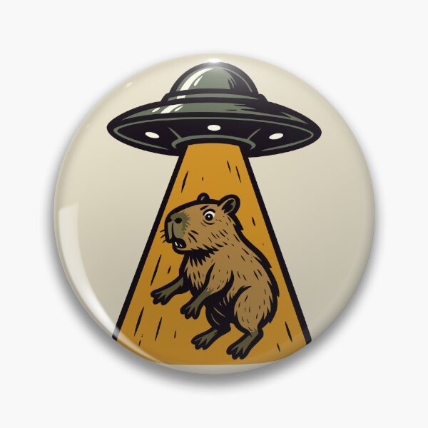 Item preview, Capybara Being Abducted By Aliens designed and sold by Ghost on Toast.