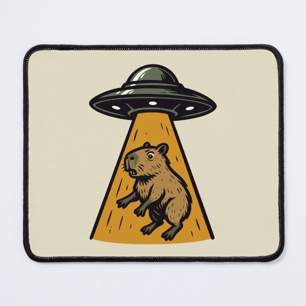 Item preview, Capybara Being Abducted By Aliens designed and sold by Ghost on Toast.