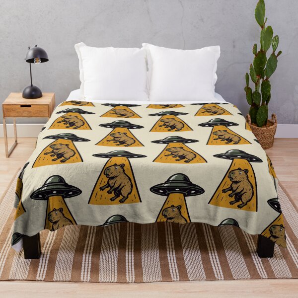 Item preview, Capybara Being Abducted By Aliens designed and sold by Ghost on Toast.