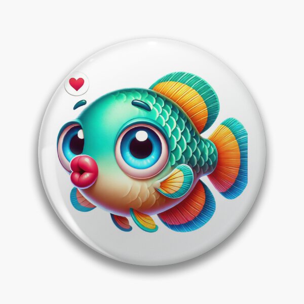 Item preview, Adorable Kissing Gourami Fish designed and sold by Sillytoe.