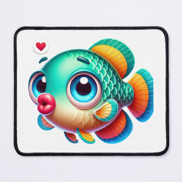 Item preview, Adorable Kissing Gourami Fish designed and sold by Sillytoe.