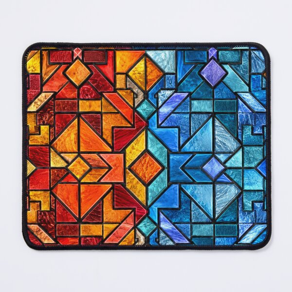 Item preview, Fire and Ice Stained Glass Grid designed and sold by Dresut.