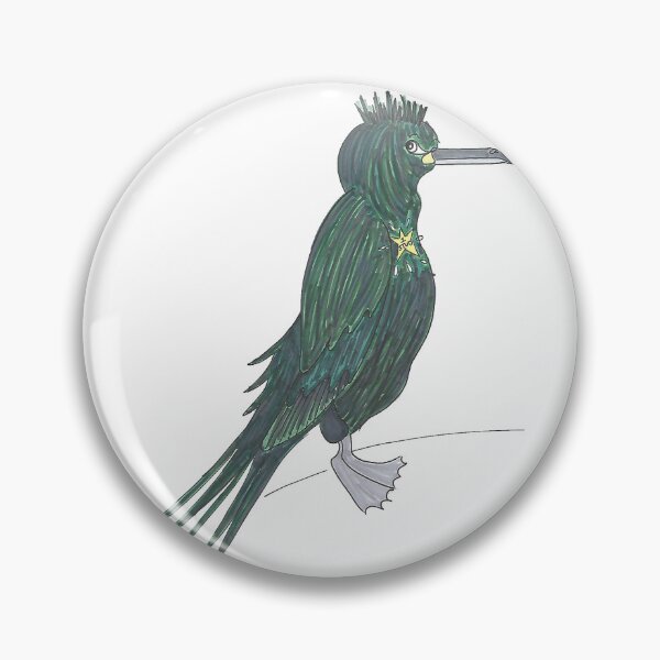 Item preview, Sidney The Shag - Hand Drawn Cormorant Bird designed and sold by AJPrettyObscene.