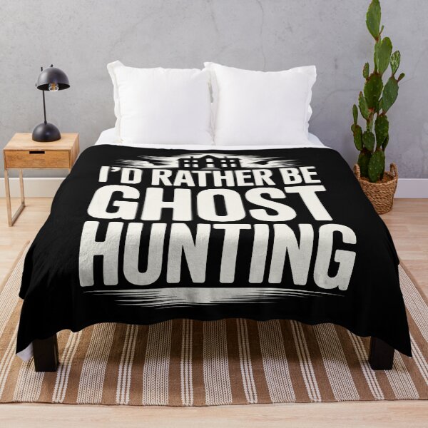 Item preview, I'd Rather Be Ghost Hunting Paranormal Investigator Funny Ghost Hunter Gift designed and sold by Say It With Ink.