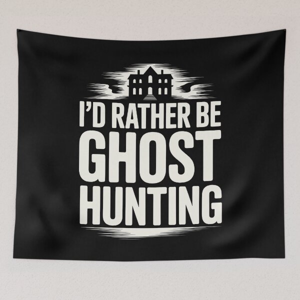 Item preview, I'd Rather Be Ghost Hunting Paranormal Investigator Funny Ghost Hunter Gift designed and sold by Say It With Ink.