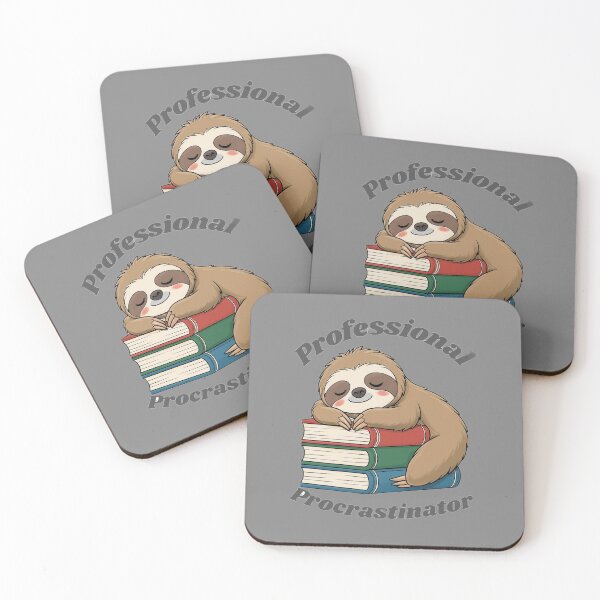 Item preview, Professional procrastinator sloth lazy study humor designed and sold by Thelazygrind.