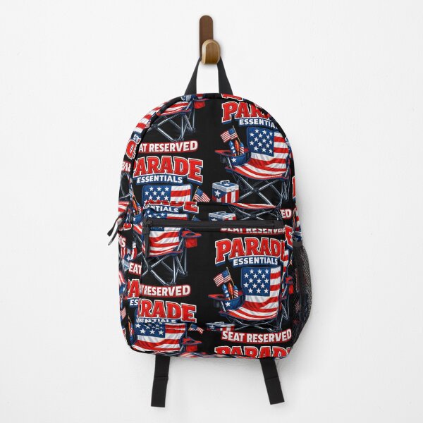 Item preview, Parade Essentials Seat Reserved Funny Patriotic 4th Of July American Flag Chair designed and sold by XYZ Studio.