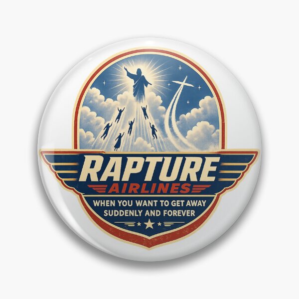 Item preview, Vintage Rapture Airlines 1 designed and sold by Embers & Incense Co..