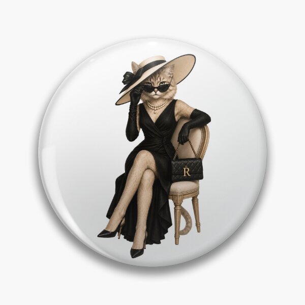 Item preview, Regina Takes Her Seat – Elegant Fashion Cat designed and sold by Caradestrella.