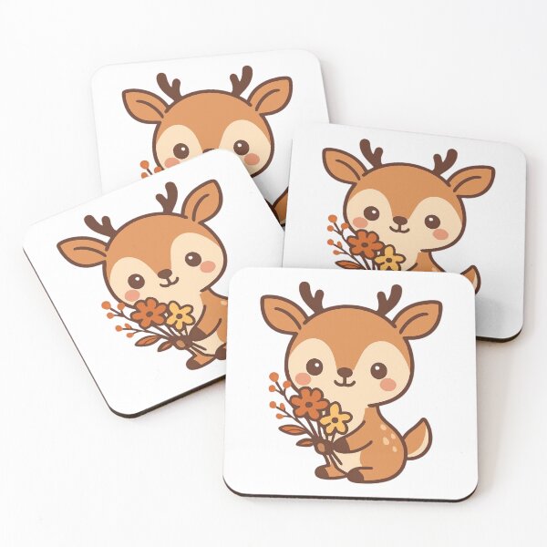 Item preview, Bloom Where You Are Deer - Forest Kawall Sticker designed and sold by foryouandyours.