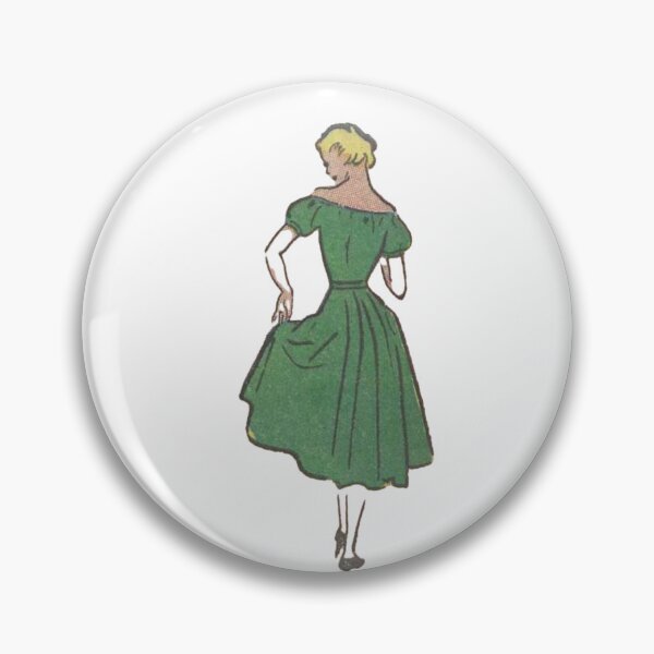 Item preview, Vintage 1950s Woman in Green Dress Retro Comic Pop Art designed and sold by Lilith.3x313 Vault.