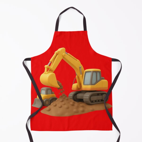 Item preview, Cute Excavator Construction Vehicle Illustration designed and sold by kakmi-art.