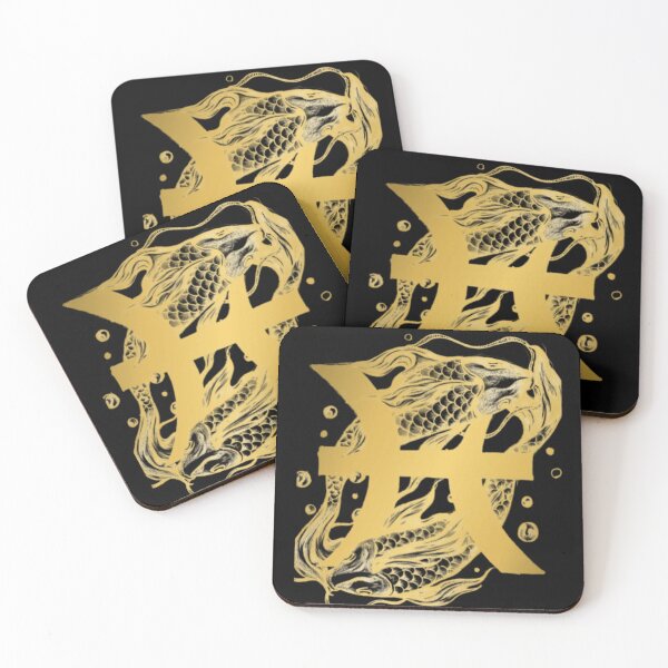 Item preview, Elegant Pisces Zodiac | Gold Minimal   Artwork designed and sold by Rawafi Art Studio.