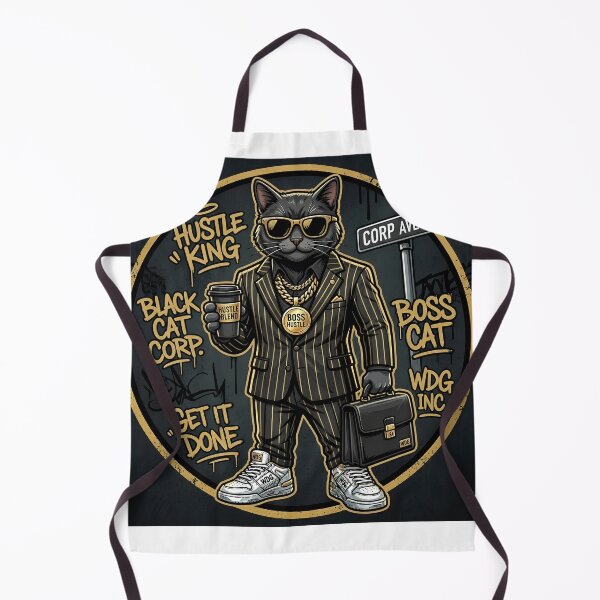 Item preview, Hustle King Cat Boss Streetwear Funny Hip Hop T-Shirt Art designed and sold by Presshue.