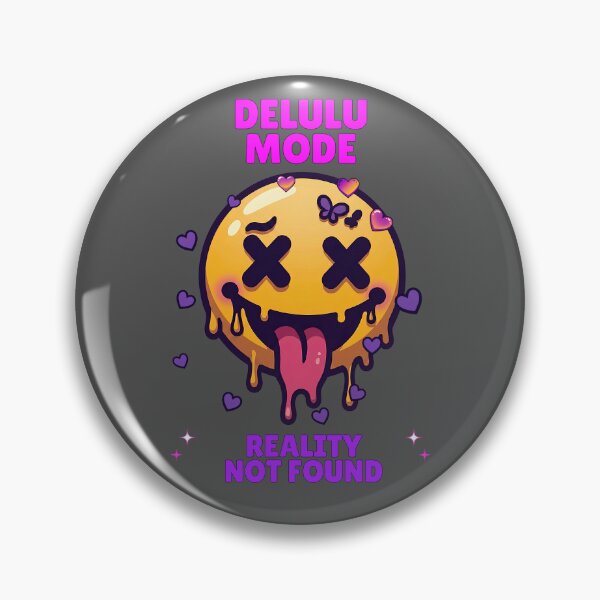 Item preview, Delulu Mode Reality Not Found Funny Melting Emoji Design designed and sold by Y2kSurge.