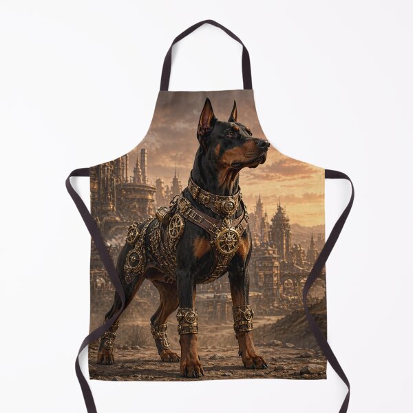 Item preview, Steampunk Doberman Shirt - Mechanical Doberman Art - Powerful Doberman designed and sold by Altered Art By Steve.