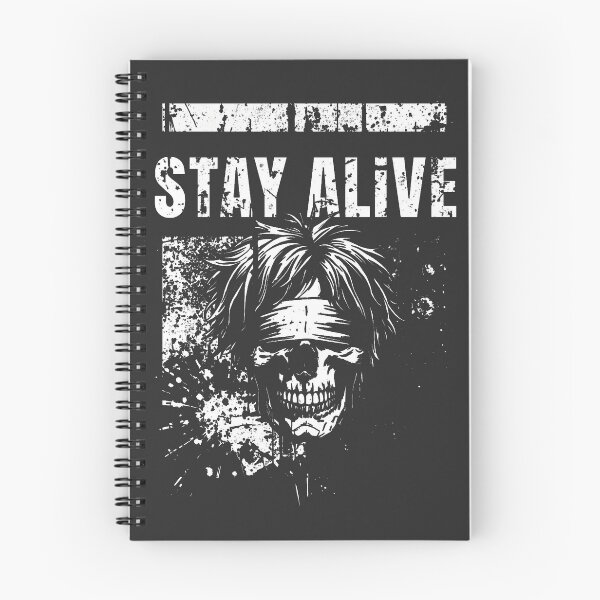 Item preview, Stay Alive Distressed Grunge Skull designed and sold by ERODED SELF.