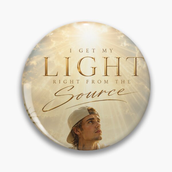 Item preview, "I Get My Light Right From The Source" – Justin Bieber Inspired Summer Faith Quote Poster designed and sold by PeacefulHShop.