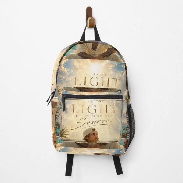 Item preview, "I Get My Light Right From The Source" – Justin Bieber Inspired Summer Faith Quote Poster designed and sold by PeacefulHShop.