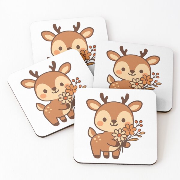 Item preview, Bloom Where You Are Deer - Forest Kawall Sticker designed and sold by foryouandyours.