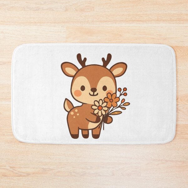 Item preview, Bloom Where You Are Deer - Forest Kawall Sticker designed and sold by foryouandyours.