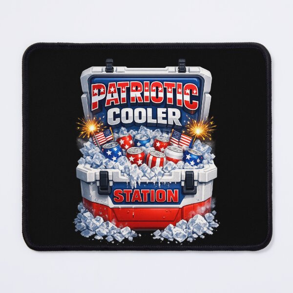 Item preview, patriotic cooler station 4th of July Gift designed and sold by XYZ Studio.