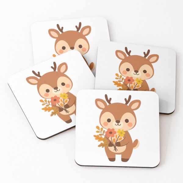Item preview, Bloom Where You Are Deer - Forest Kawall Sticker designed and sold by foryouandyours.