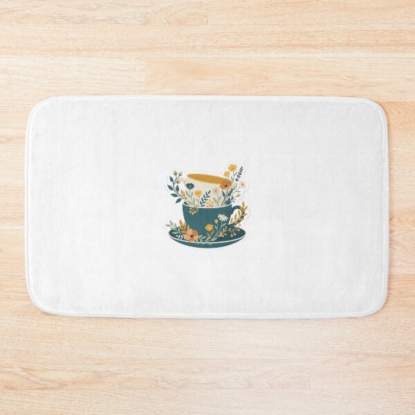 Item preview, Stacked Teacups with Wild Bloom Garland designed and sold by belajarubic.