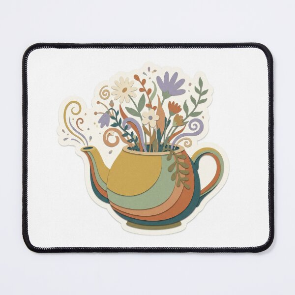 Item preview, Enchanted Floral Teapot designed and sold by belajarubic.