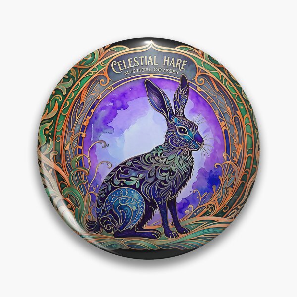 Item preview, Celestial Hare with Retro Vibe designed and sold by LaRoach Digital Arts.