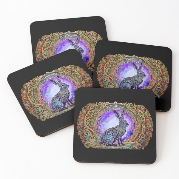Item preview, Celestial Hare with Retro Vibe designed and sold by LaRoach Digital Arts.