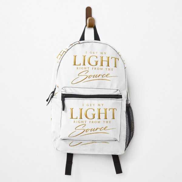 Item preview, "I Get My Light Right From The Source" – Justin Bieber Quote Typography Poster designed and sold by PeacefulHShop.
