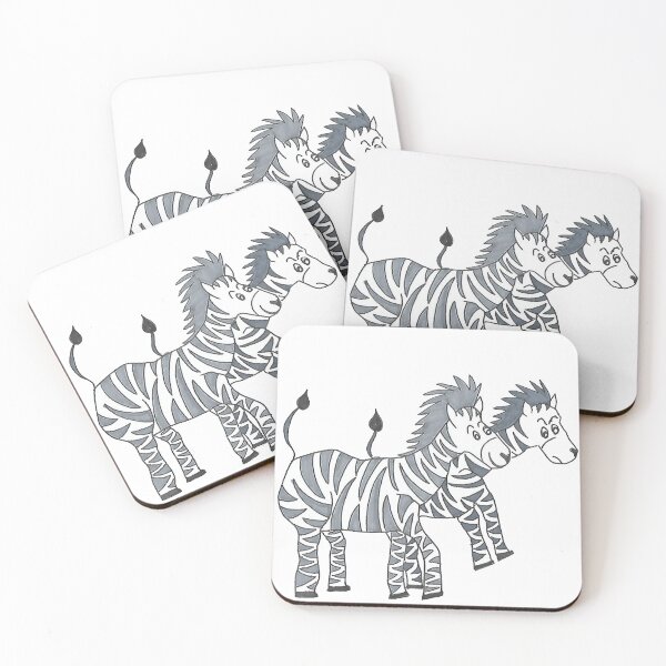 Item preview, Zak And Zen - Hand Drawn Zebras Safari Animals designed and sold by AJPrettyObscene.