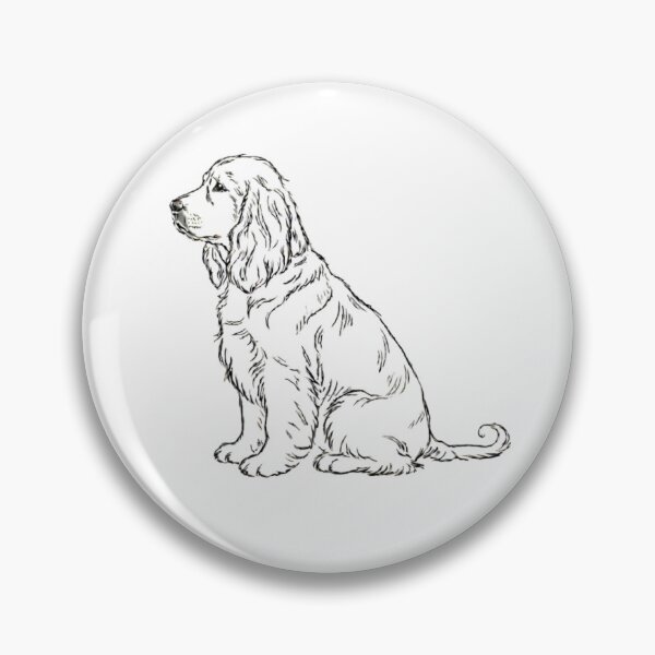 Item preview, Cocker Spaniel Dog Sitting Profile designed and sold by Prints by Mat.