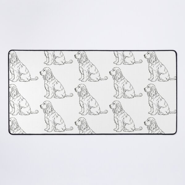 Item preview, Cocker Spaniel Dog Sitting Profile designed and sold by Prints by Mat.