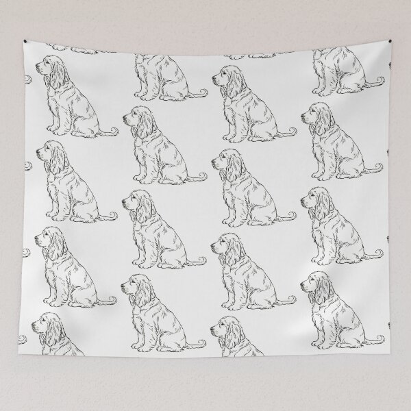 Item preview, Cocker Spaniel Dog Sitting Profile designed and sold by Prints by Mat.