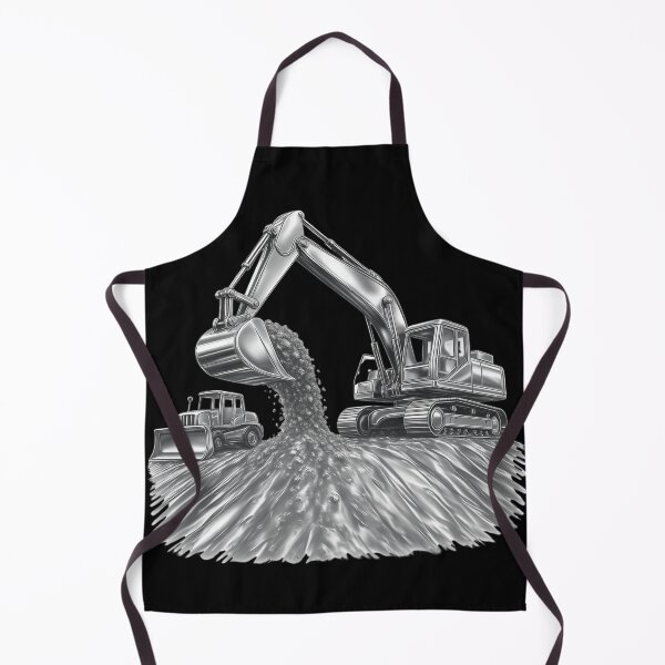 Item preview, Excavator Loading Dirt Construction Illustration designed and sold by kakmi-art.